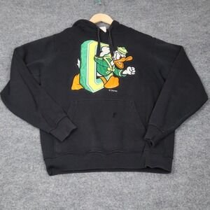 Vintage Oregon Ducks x Disney Donald Duck Graphic Hoodie Sweater Mens Rare READ